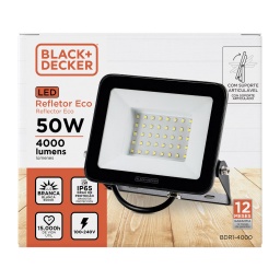 FOCO  REFLECTOR LED BLACK + DECKER 50W BLANCO FRIO EXTERIOR