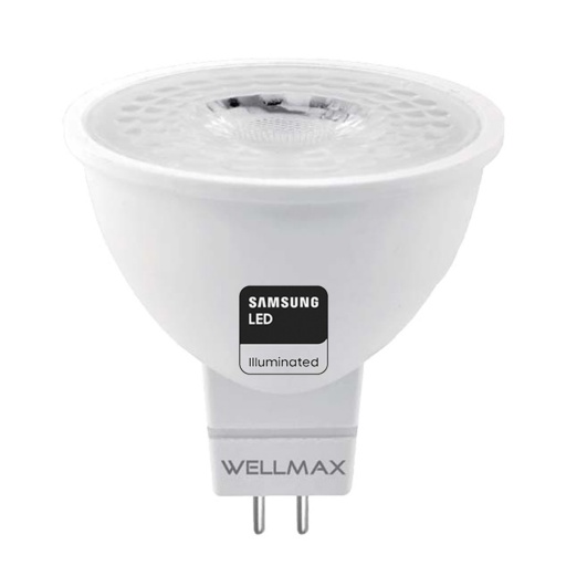 LAMPARA LED DICROICA WELLMAX 6W LUZ CLIDA