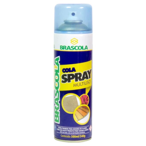 PEGAMENTO ADHESIVO COLA EN SPRAY BRASCOLA  500ML/340GRS