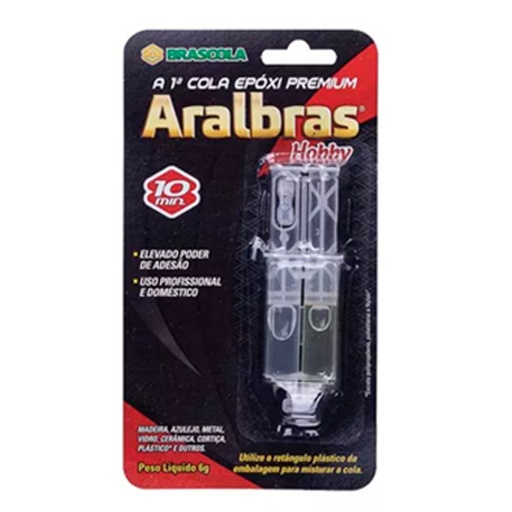 PEGAMENTO ARALBRAS 6GRS ADHESIVO EPOXI BRASCOLA